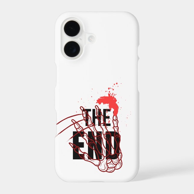 THE END – Creepy Horror Blood Drip Phone Case (Back)