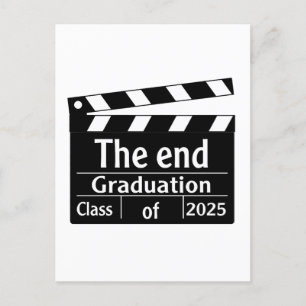 The End Graduation 2025 Cinema Graduate  Holiday Postcard