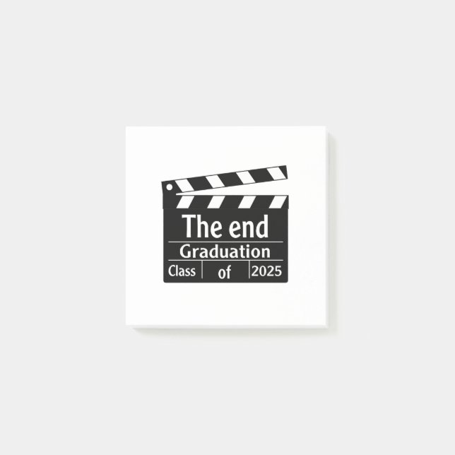 The End Graduation 2025 Cinema Graduate  Post-it Notes (Front)