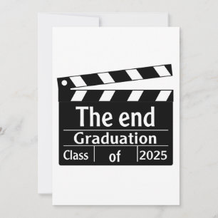 The End Graduation 2025 Cinema Graduate  Thank You Card