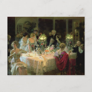 The End of Dinner, 1913 Postcard