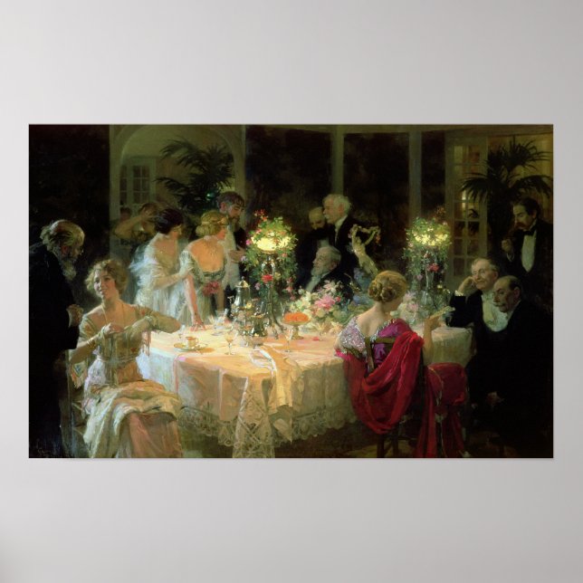 The End of Dinner, 1913 Poster (Front)