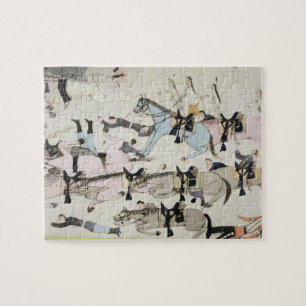 The end of the battle (ink on paper) jigsaw puzzle