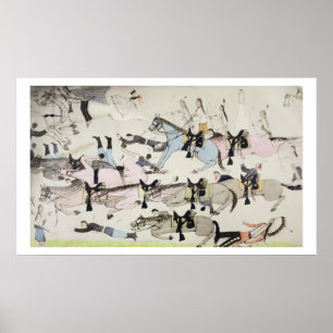 The end of the battle (ink on paper) poster