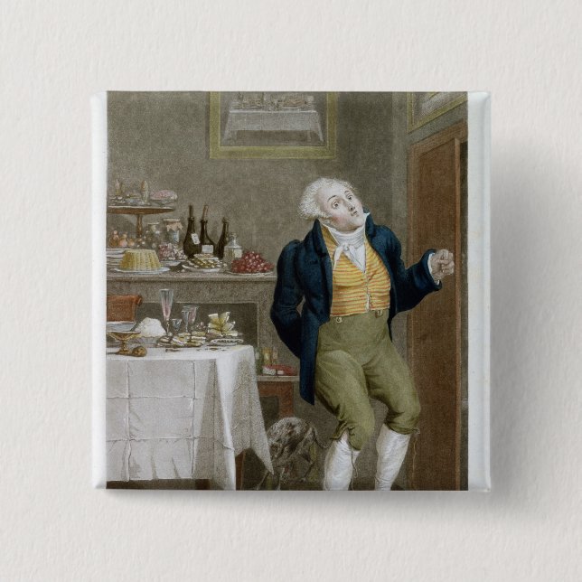 The End of the Gastronomes 15 Cm Square Badge (Front)