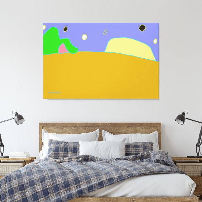 The end of the horizon canvas print (Insitu(Bedroom))