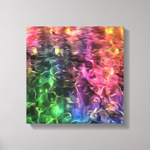 The End Of The Rainbow Bizarre Abstract Art Canvas Print