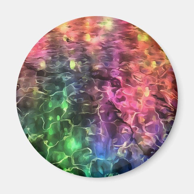 The End Of The Rainbow Bizarre Abstract Art Magnet (Front)