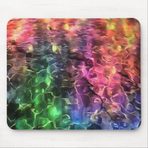 The End Of The Rainbow Bizarre Abstract Art Mouse Mat