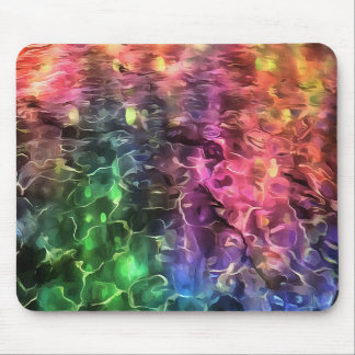 The End Of The Rainbow Bizarre Abstract Art Mouse Mat