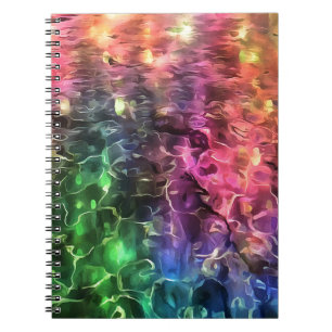 The End Of The Rainbow Bizarre Abstract Art Notebook