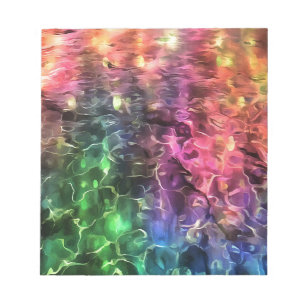 The End Of The Rainbow Bizarre Abstract Art Notepad