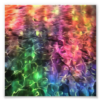 The End Of The Rainbow Bizarre Abstract Art Photo Print