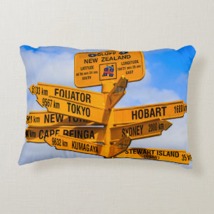 The end of the road decorative cushion