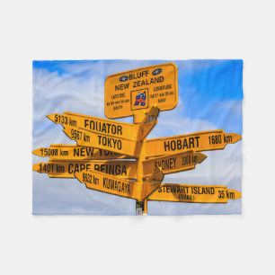 The end of the road fleece blanket