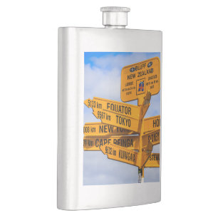 The end of the road hip flask