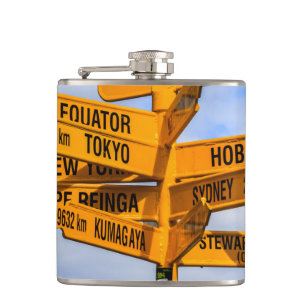 The end of the road hip flask
