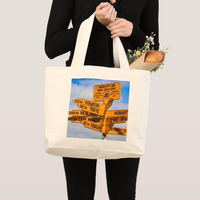 The end of the road large tote bag (Front (Product))