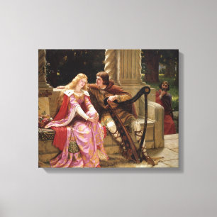 The End of the Song by Edmund Leighton, c. 1902 Canvas Print