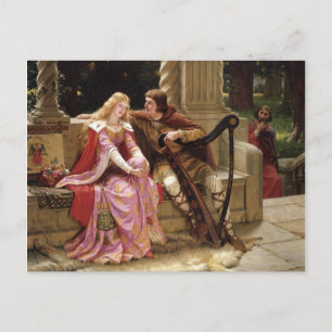 The End of the Song by Edmund Leighton, c. 1902 Postcard