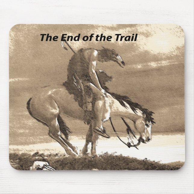 The End of the Trail Mouse Mat (Front)
