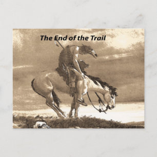 The End of the Trail Postcard