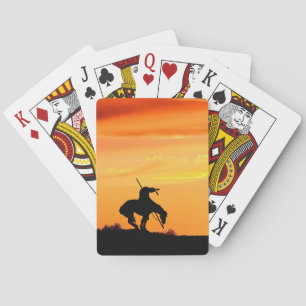 The End of the Trail Silhouette Playing Cards