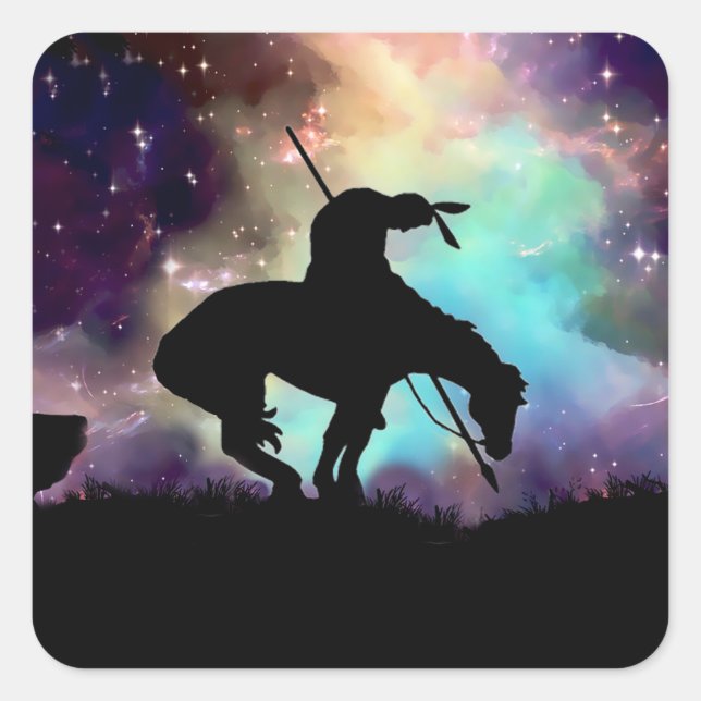 The End of the Trail Silhouette Stationary Sticker (Front)