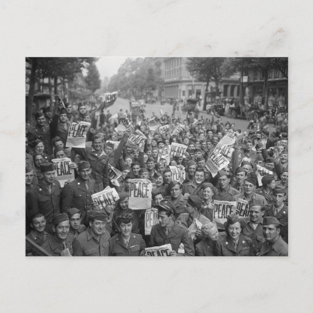 The End of WW2 Postcard (Front)