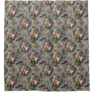 The Endangered Lavender Lycan – Gothic Whimsy  Shower Curtain
