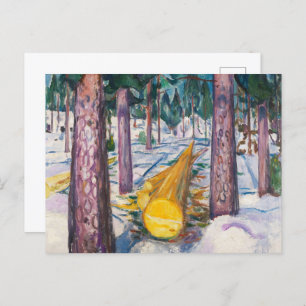 The Enduring Moment,The Yellow Log by Edvard Munch Postcard