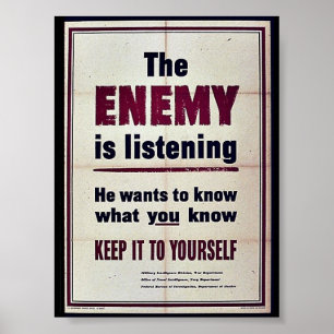 The Enemy Is Listening Poster