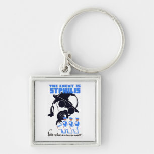 The Enemy Is Syphilis Key Ring