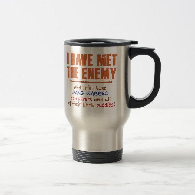 The Enemy Stainless Steel Travel Mug (Right)