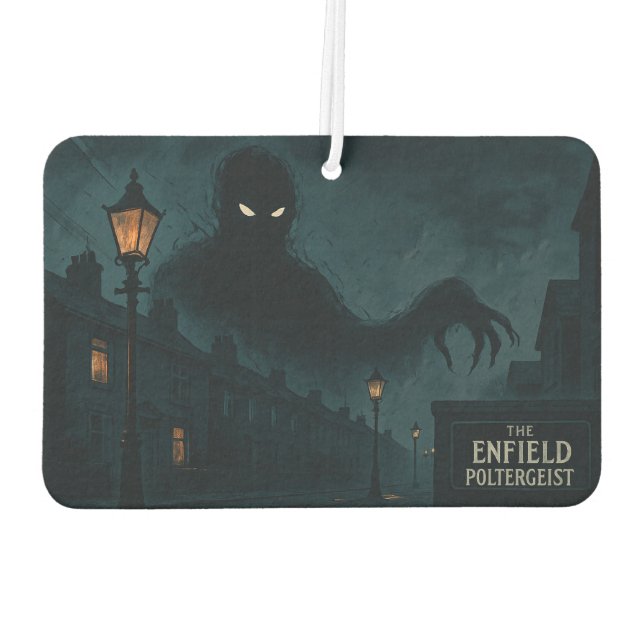 The **Enfield Poltergeist Haunted Paranormal Car A Car Air Freshener (Back)