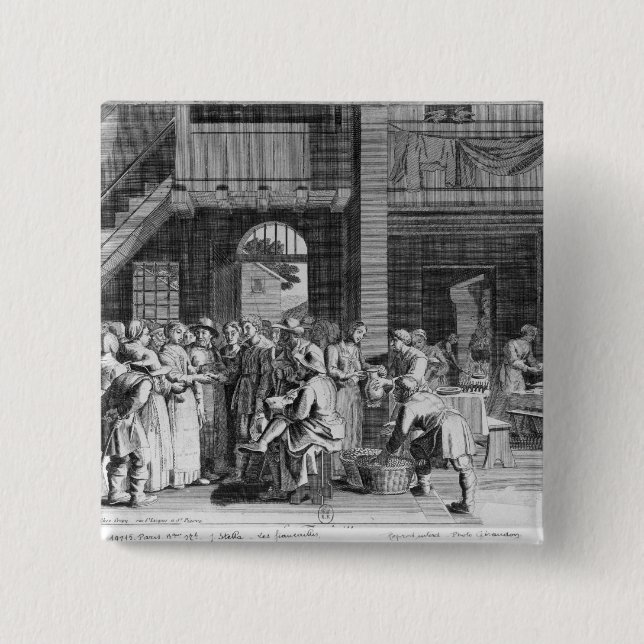 The Engagement 15 Cm Square Badge (Front)