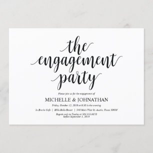 The engagement party, Engagement Party invites