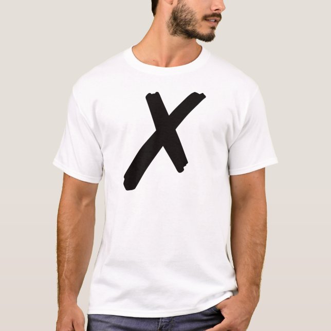 The English American Letter "X" T-Shirt (Front)