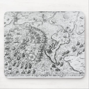 The English and Dutch Force facing Spanish Fleet Mouse Mat