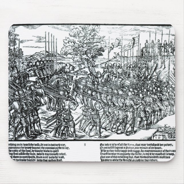 The English Army Marching with Sir Henry Sidney Mouse Mat (Front)
