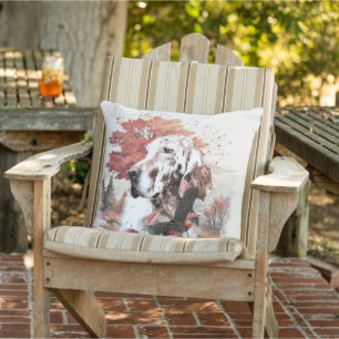The English Setter, Passion Hunting Cushion