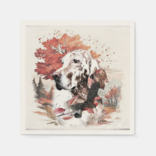 The English Setter, Passion Hunting Napkin