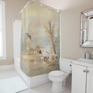 The English Setter, Passion Hunting Shower Curtain