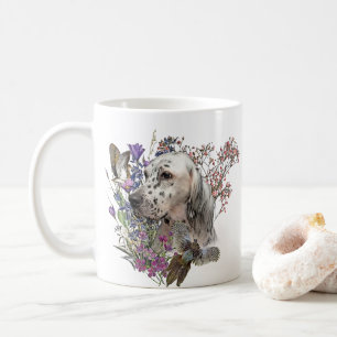 The English Setter Portrait , art Coffee Mug