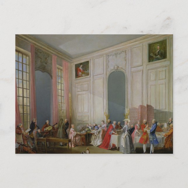 The English Tea  and a Society Concert Postcard (Front)