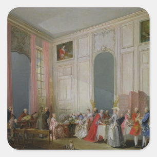 The English Tea  and a Society Concert Square Sticker