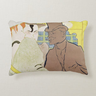 The Englishman at the Rouge, 1892 Decorative Cushion