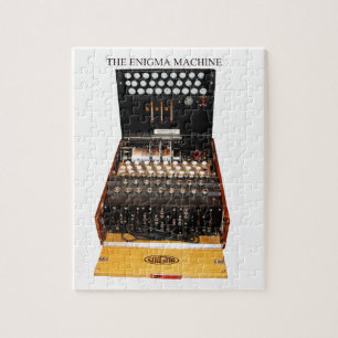 The enigma machine, vintage military messaging jigsaw puzzle