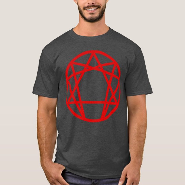 The Enneagram (red) T-Shirt (Front)