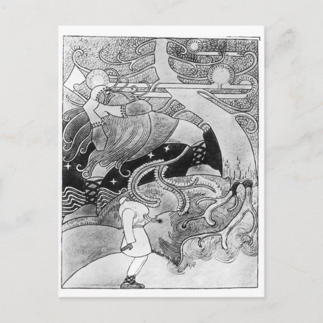 The Enormous Oak Tree is Cut Down Postcard (Front)